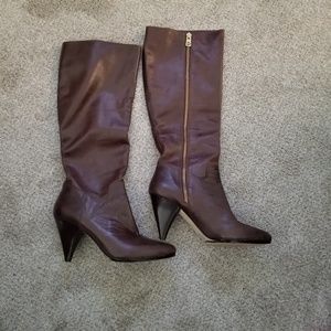 MK Knee High Leather Boots